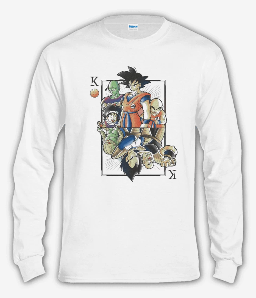 Polera manga larga Blanco de Dragon card