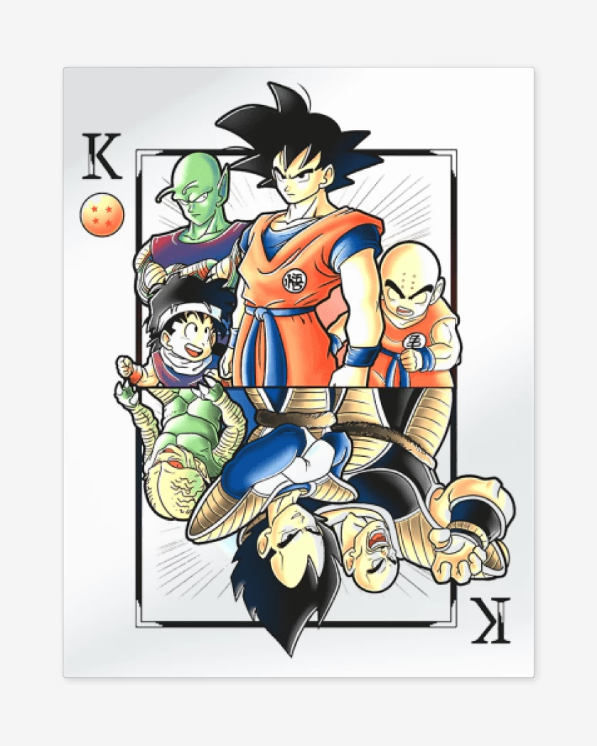 Print metalico Blanco de Dragon card
