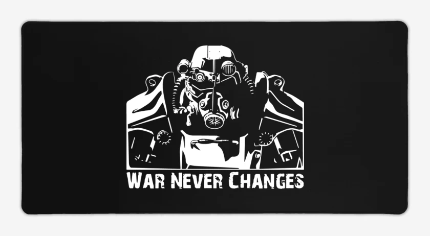 Mouse pad Gamer Negro de War never changes