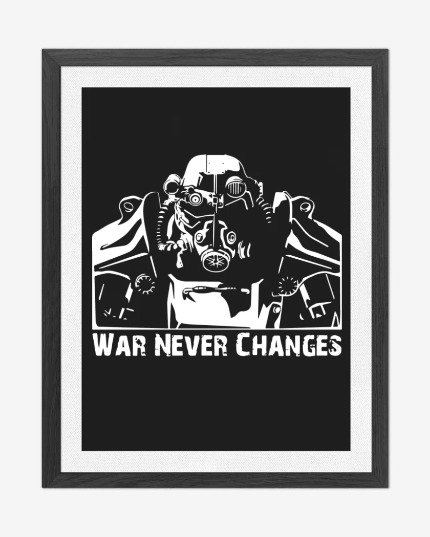 Cuadro decorativo Negro de War never changes