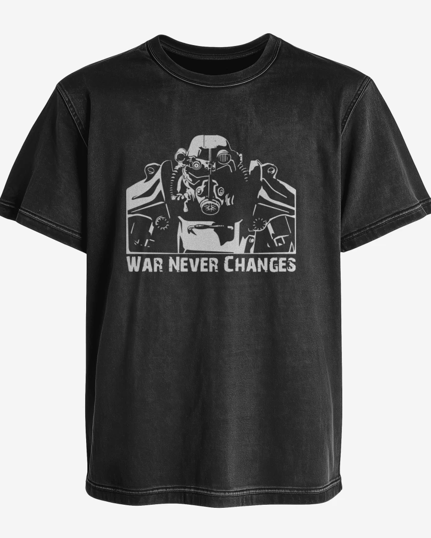 Polera desgastada War never changes