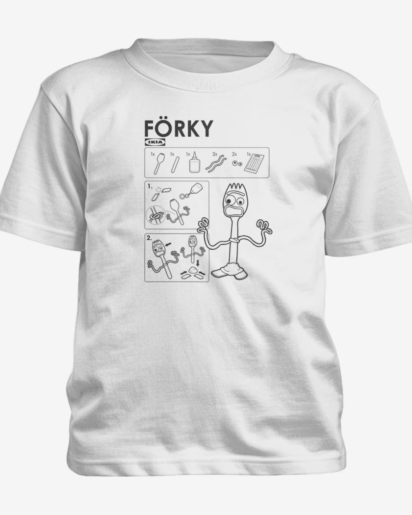 Polera de niño Blanco de F0rki