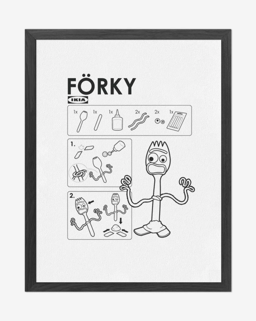 Cuadro decorativo Blanco de F0rki