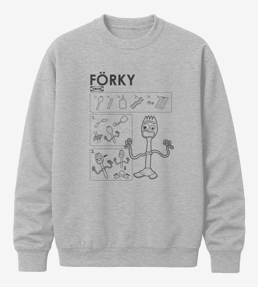 Poleron polo Gris Melange de F0rki