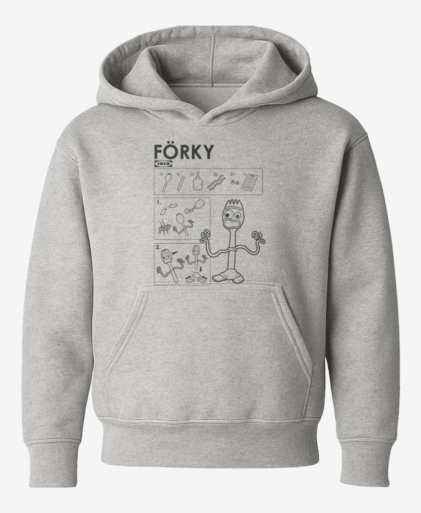 Poleron de niño Gris Melange de F0rki