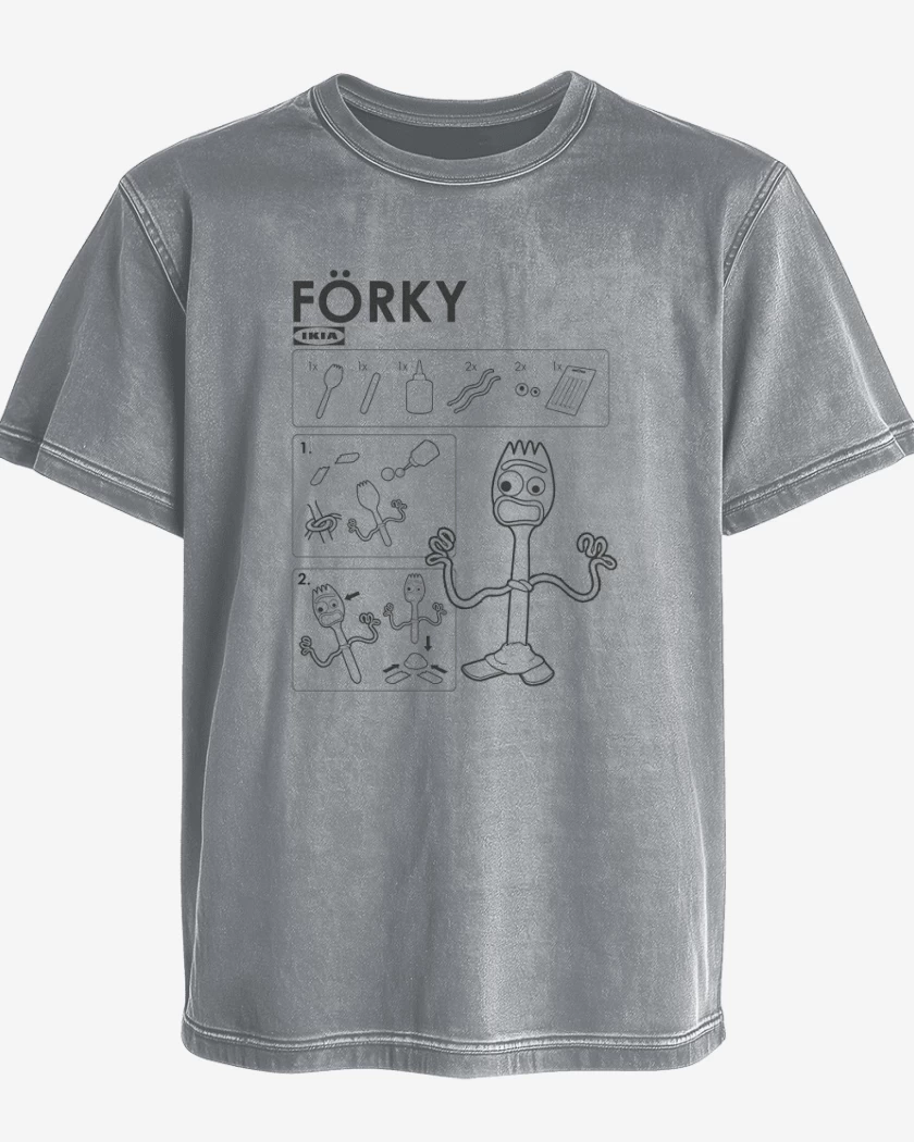 Polera desgastada F0rki
