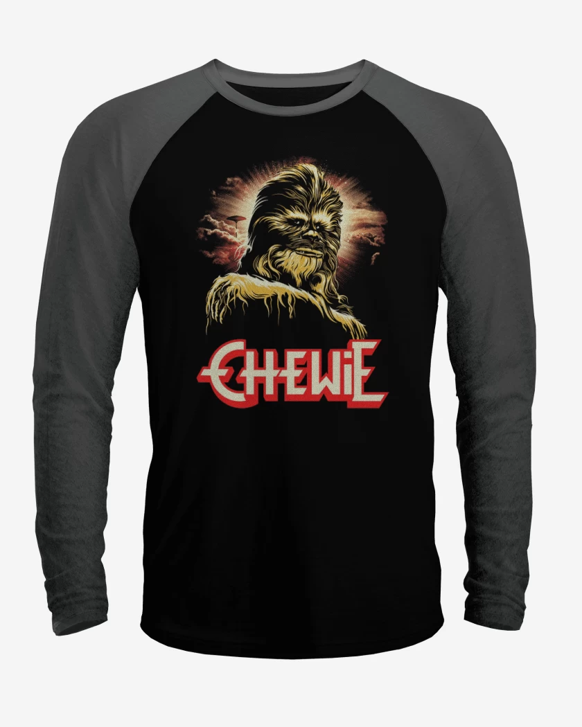 Polera Raglan Negro / Negro Heather de Chewi