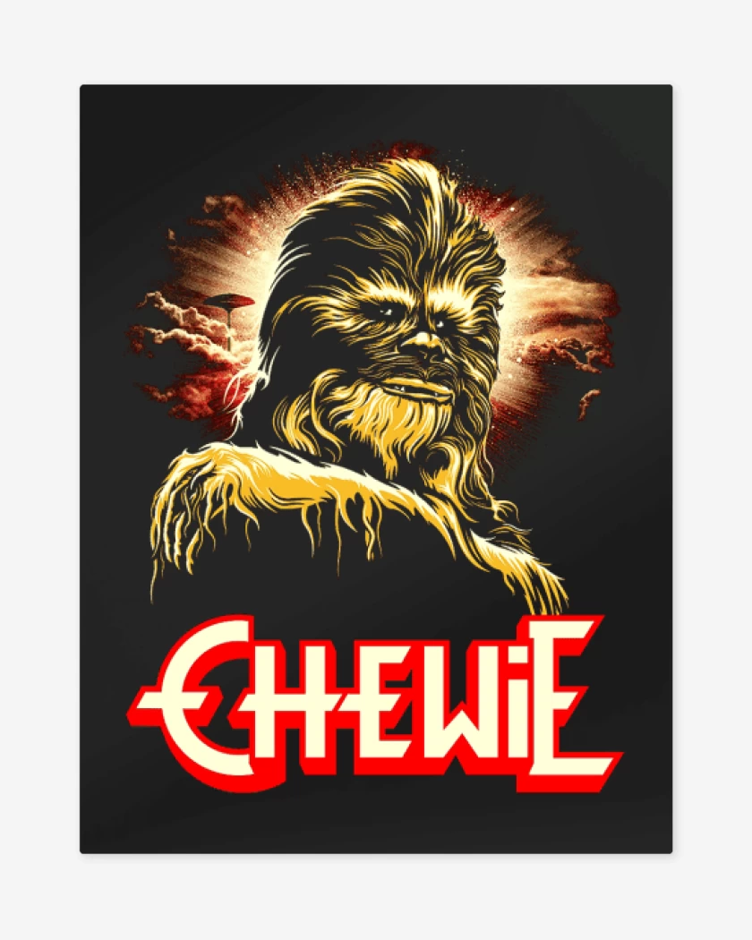 Print metalico Negro de Chewi