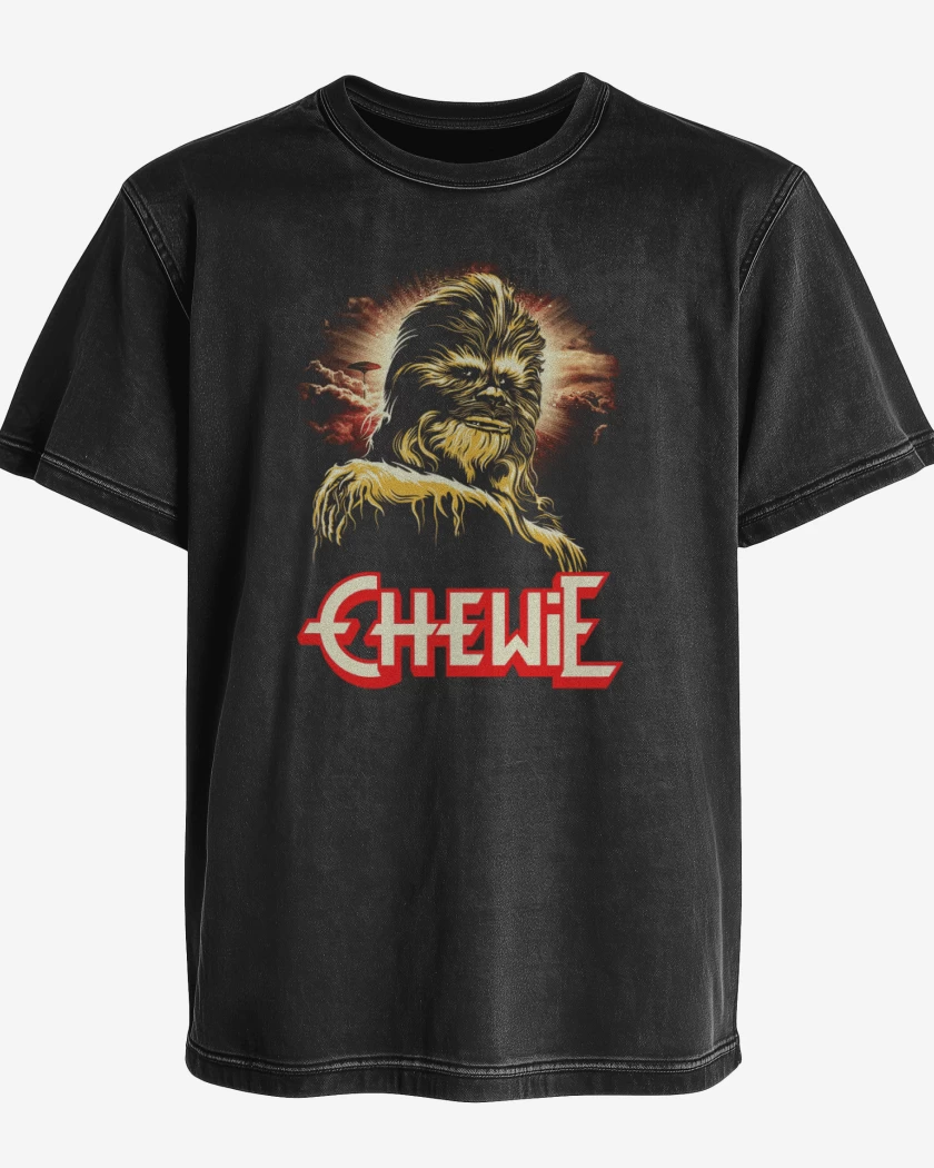 Polera desgastada Negro de Chewi