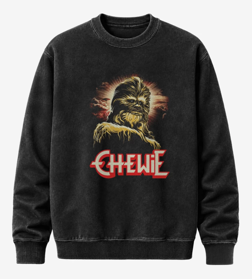 Poleron Polo Acid Wash Negro de Chewi