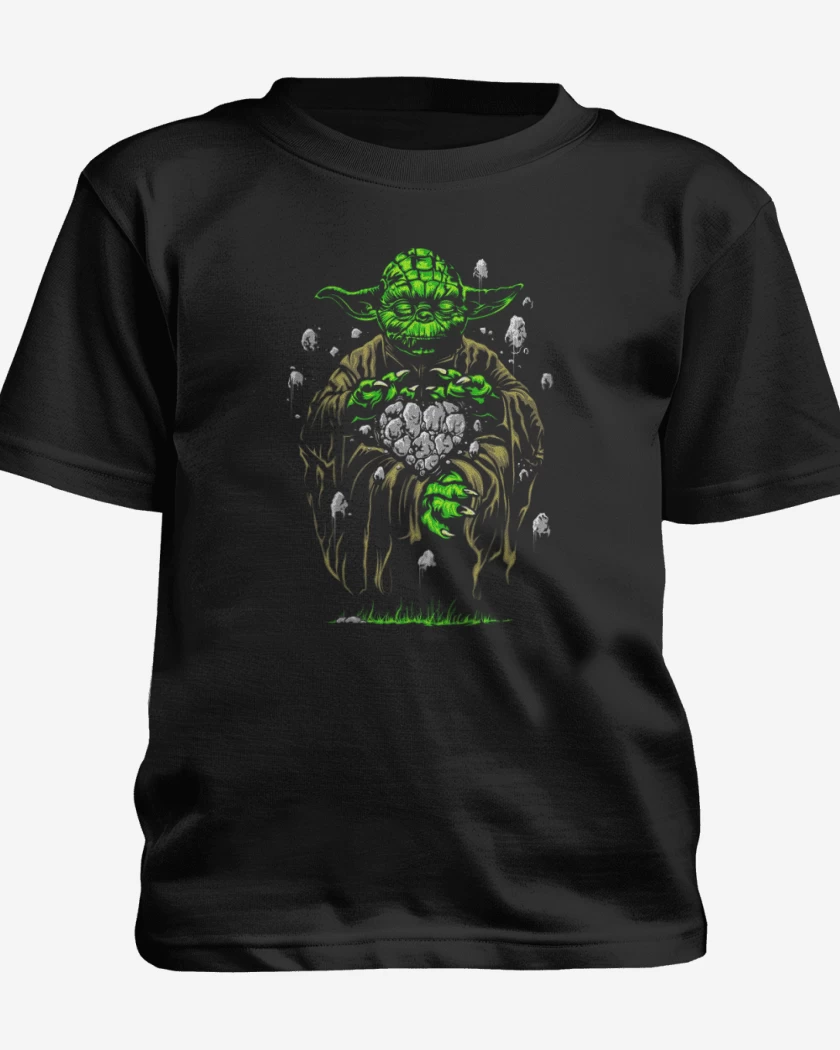 Polera de niño Negro de Yoda el pulento 2 