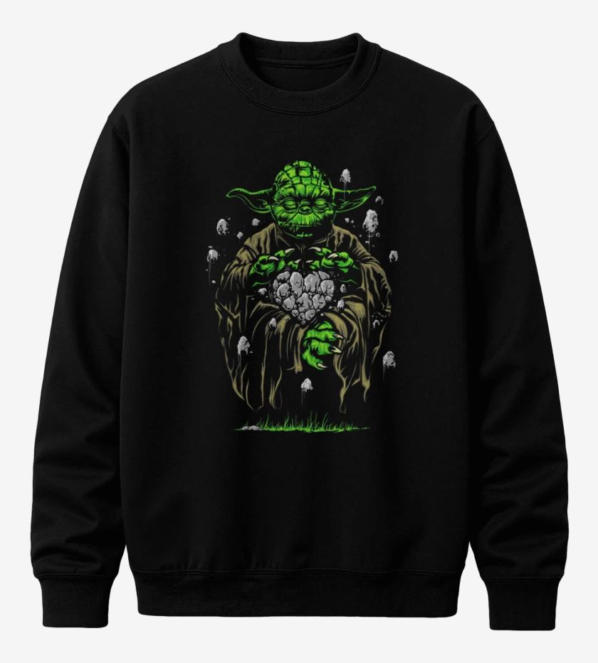 Poleron polo Negro de Yoda el pulento 2 