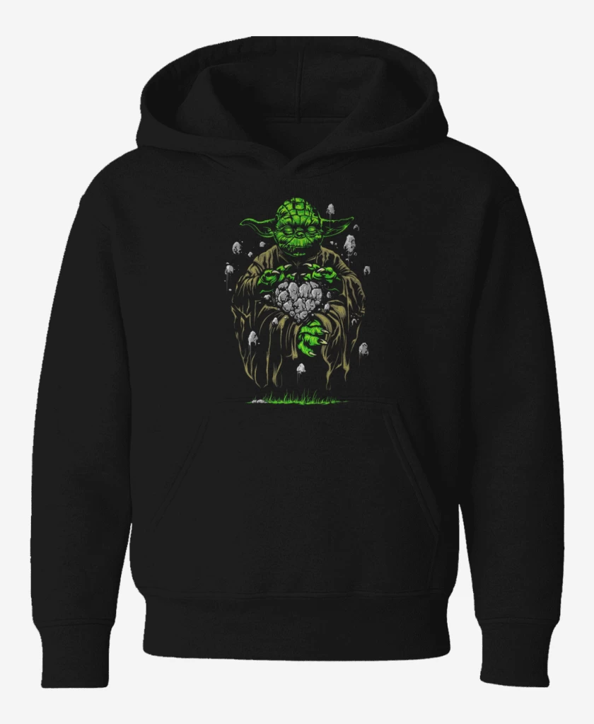 Poleron de niño Negro de Yoda el pulento 2 