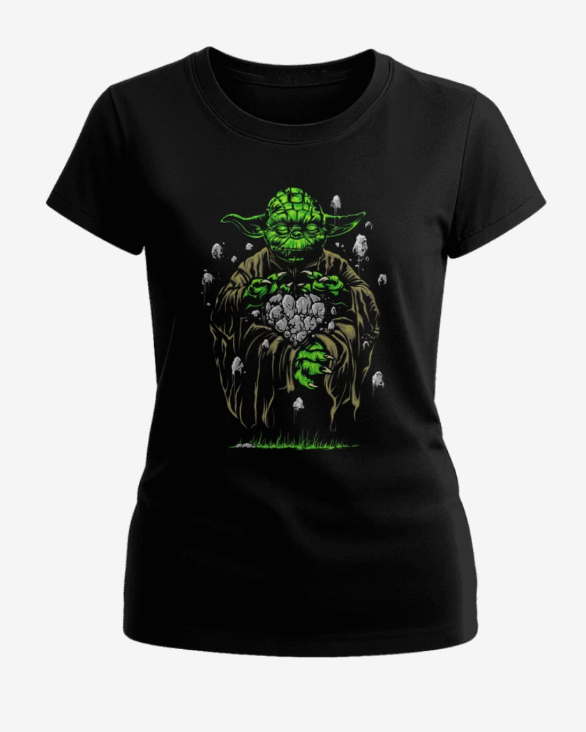 Polera de Mujer Negro de Yoda el pulento 2 