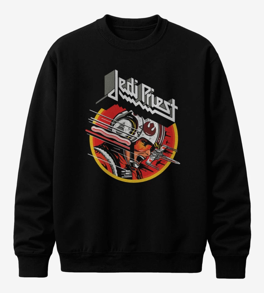 Poleron polo Negro de Jedi priest