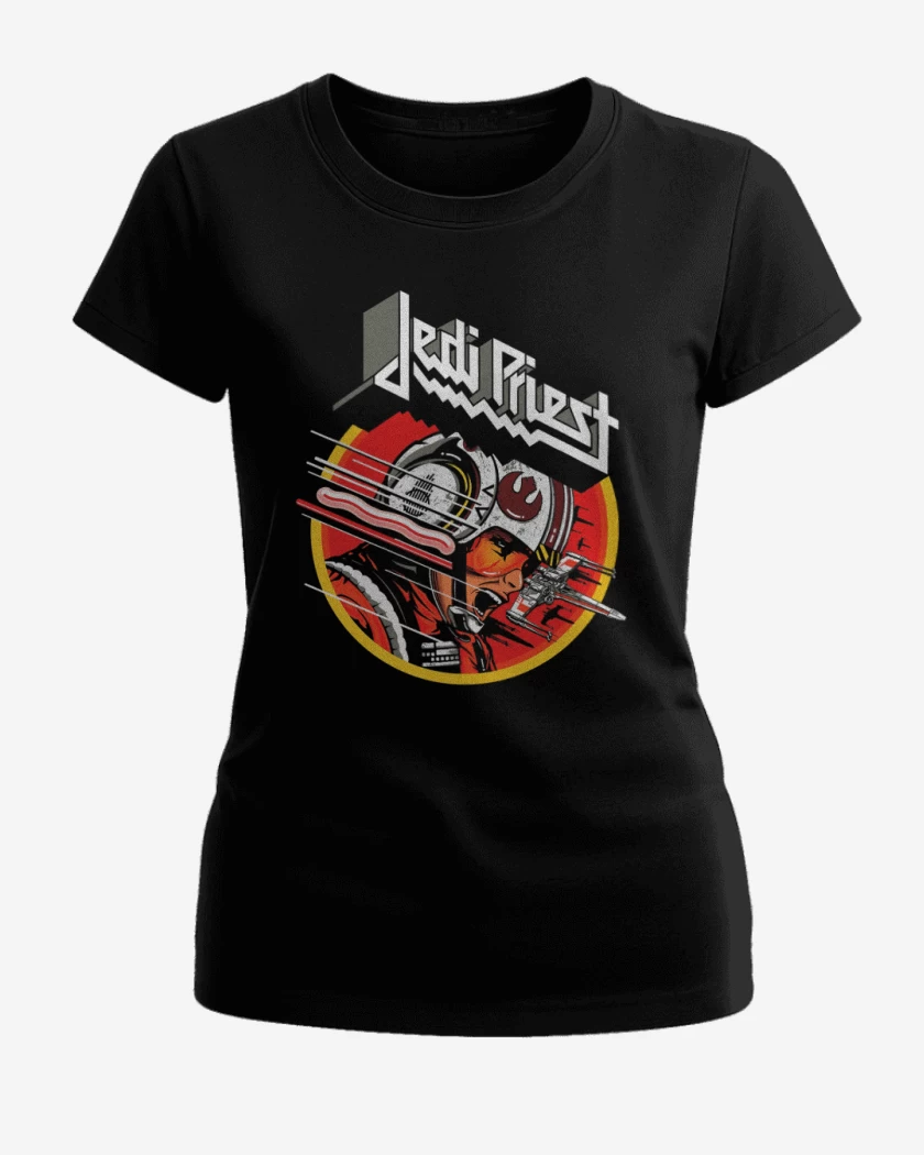 Polera de Mujer Negro de Jedi priest