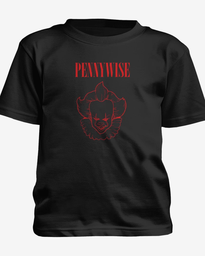 Polera de niño Negro de El Pennywise