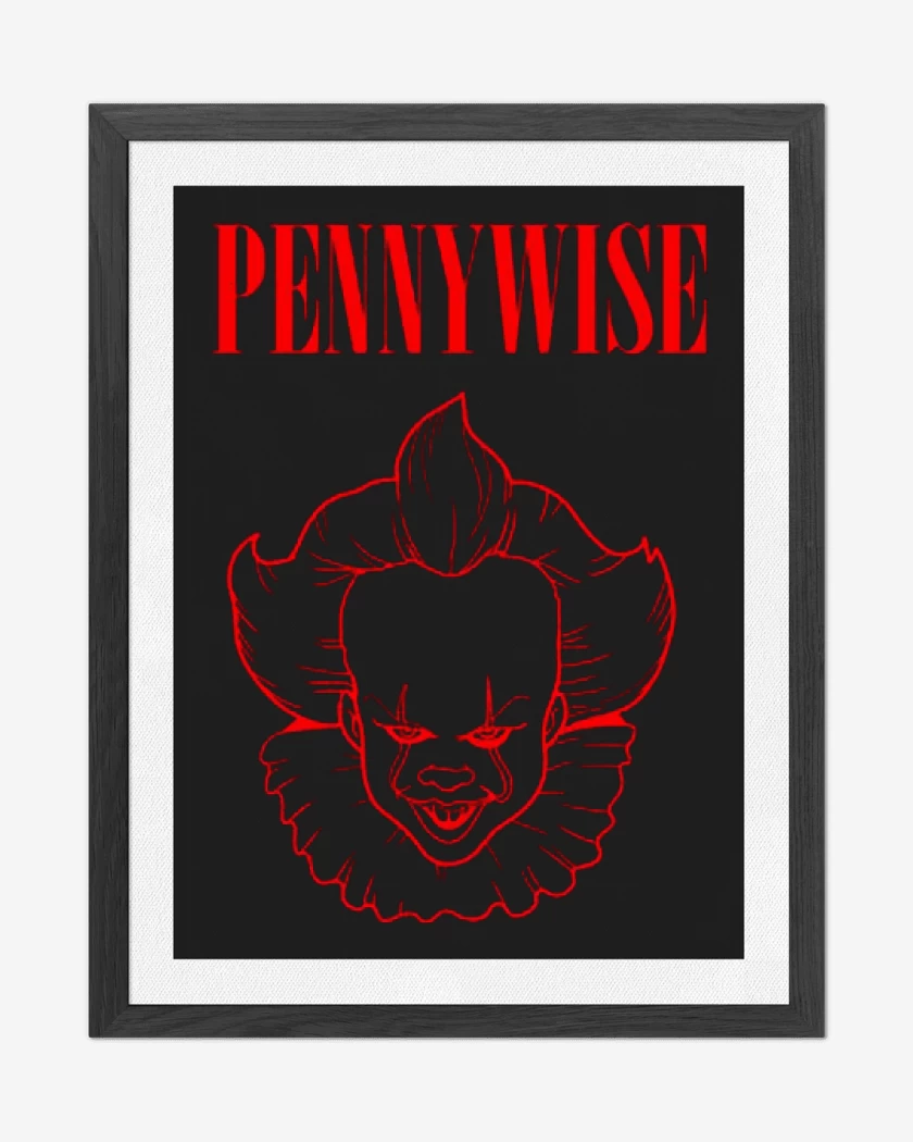Cuadro decorativo Negro de El Pennywise