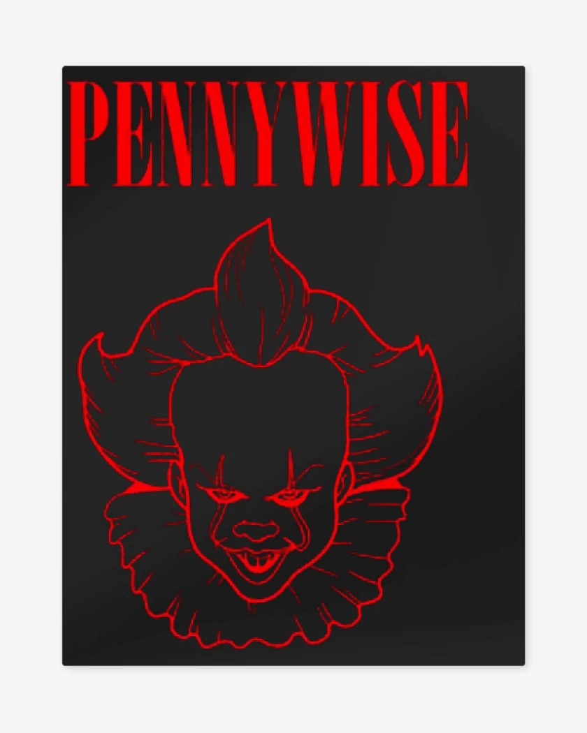 Print metalico Negro de El Pennywise