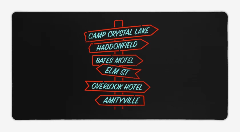 Mouse pad Gamer Negro de Direcciones