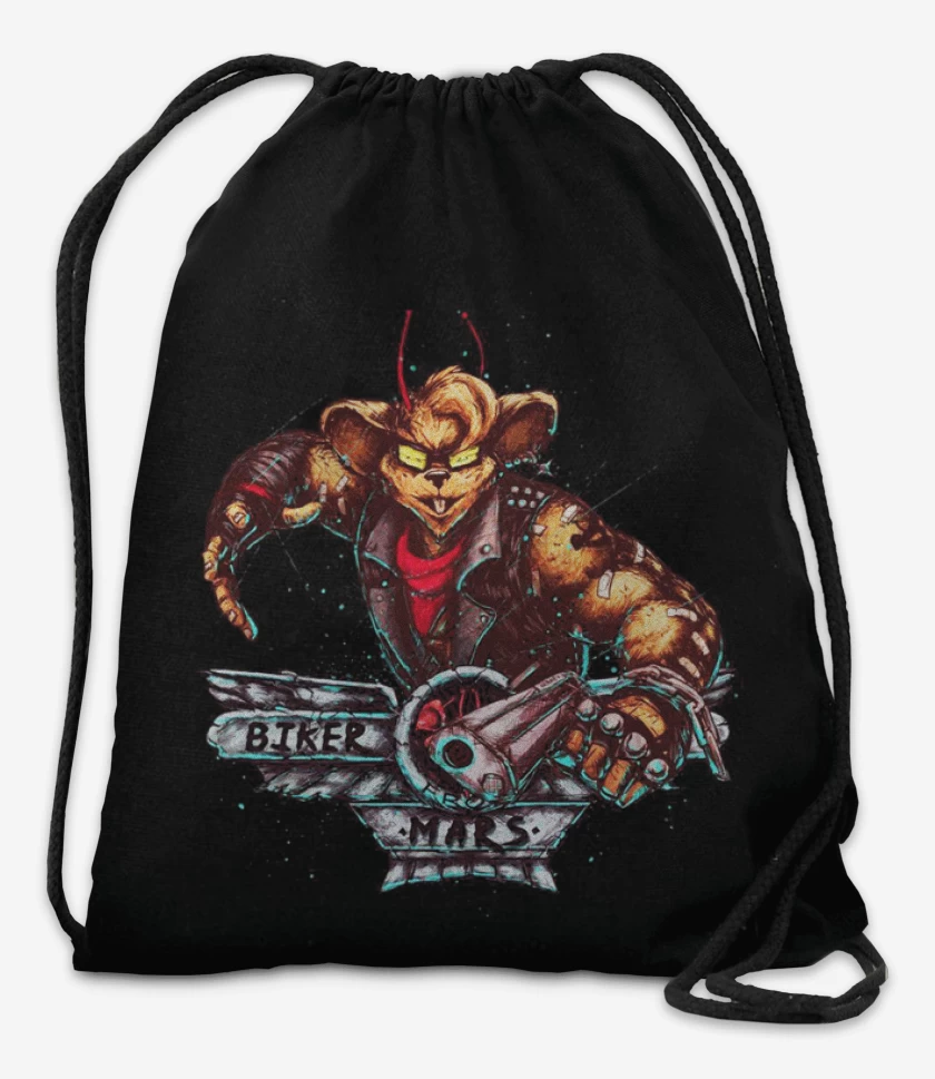 Mochila Negro de Biker mars from mars