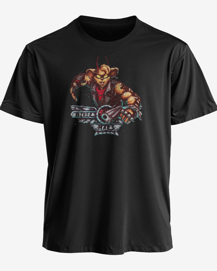 Polera premium Negro de Biker mars from mars