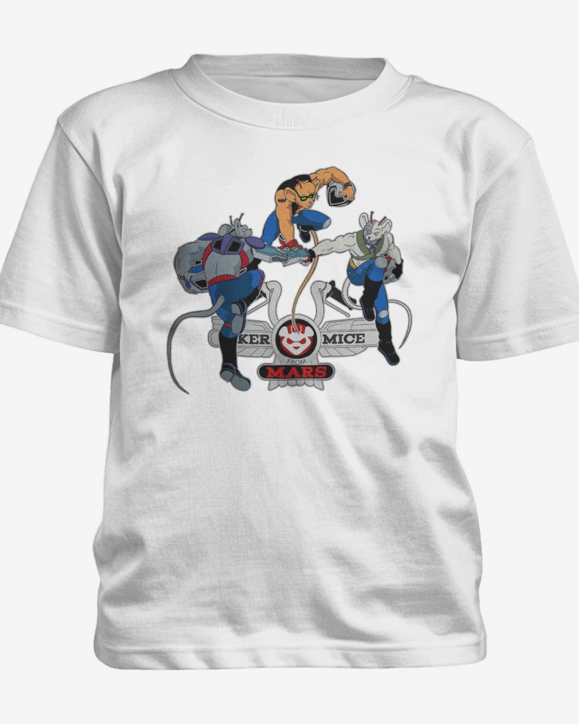 Polera de niño Blanco de Biker mice from mars 2