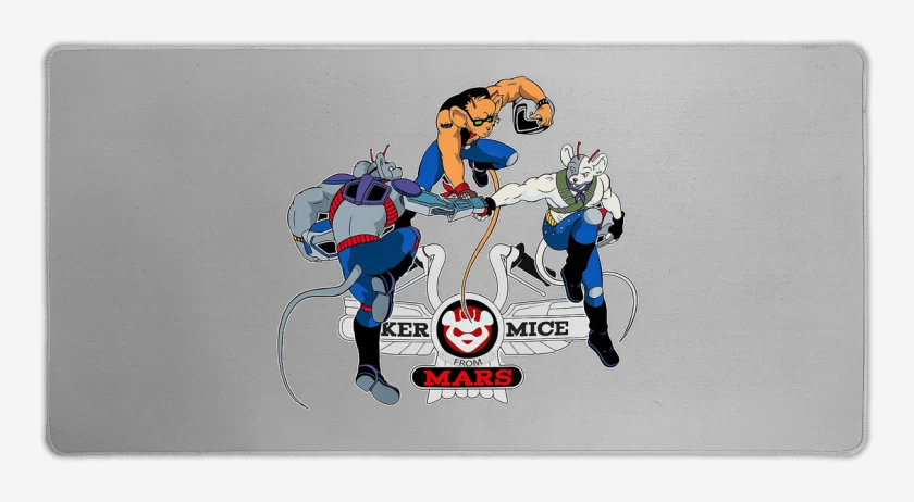 Mouse pad Gamer Gris Melange de Biker mice from mars 2