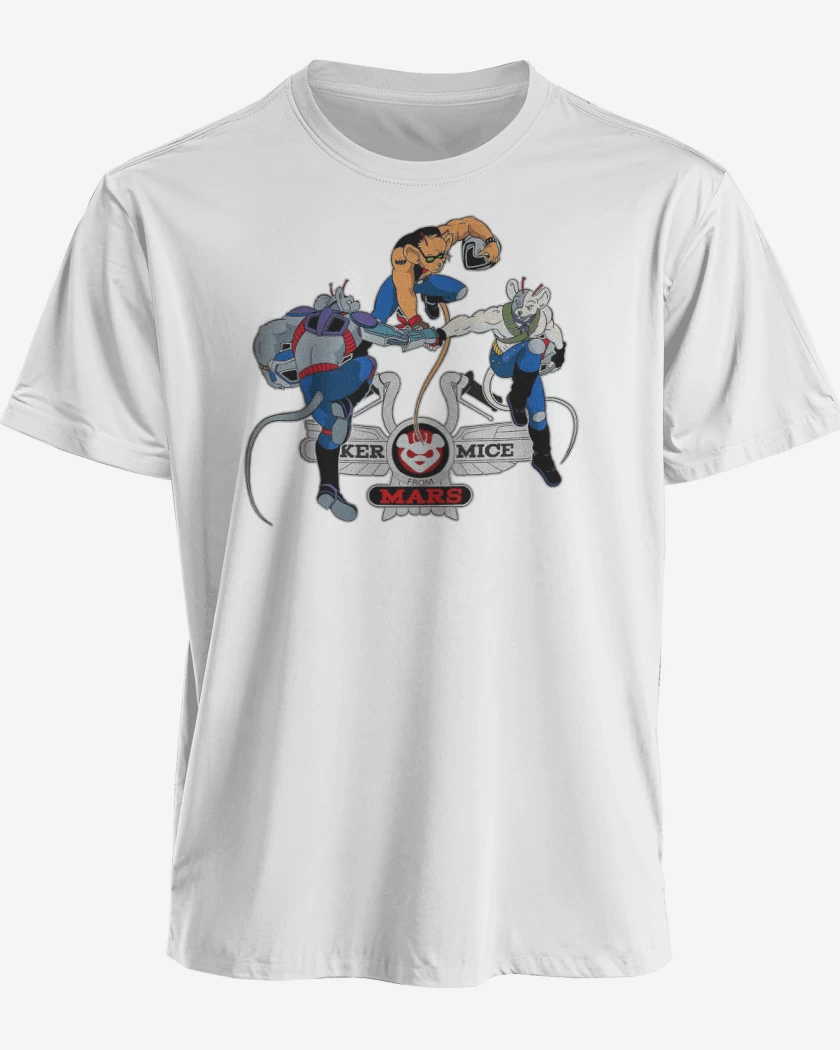 Polera premium Blanco de Biker mice from mars 2