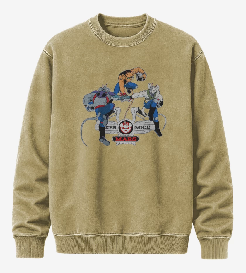 Poleron Polo Acid Wash Beige de Biker mice from mars 2