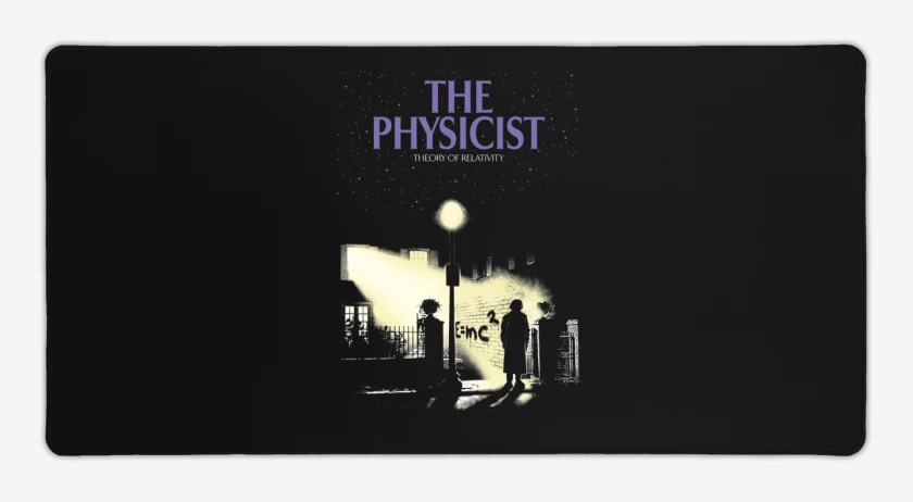 Mouse pad Gamer Negro de The physicist