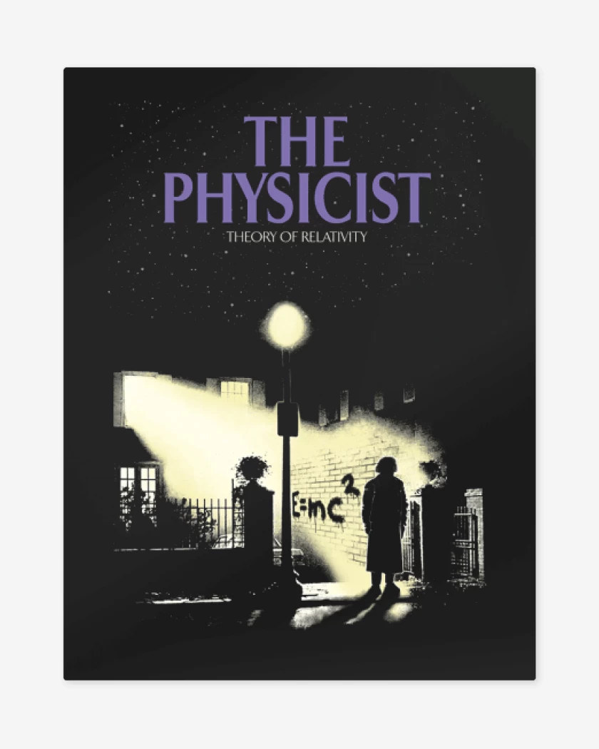 Print metalico Negro de The physicist