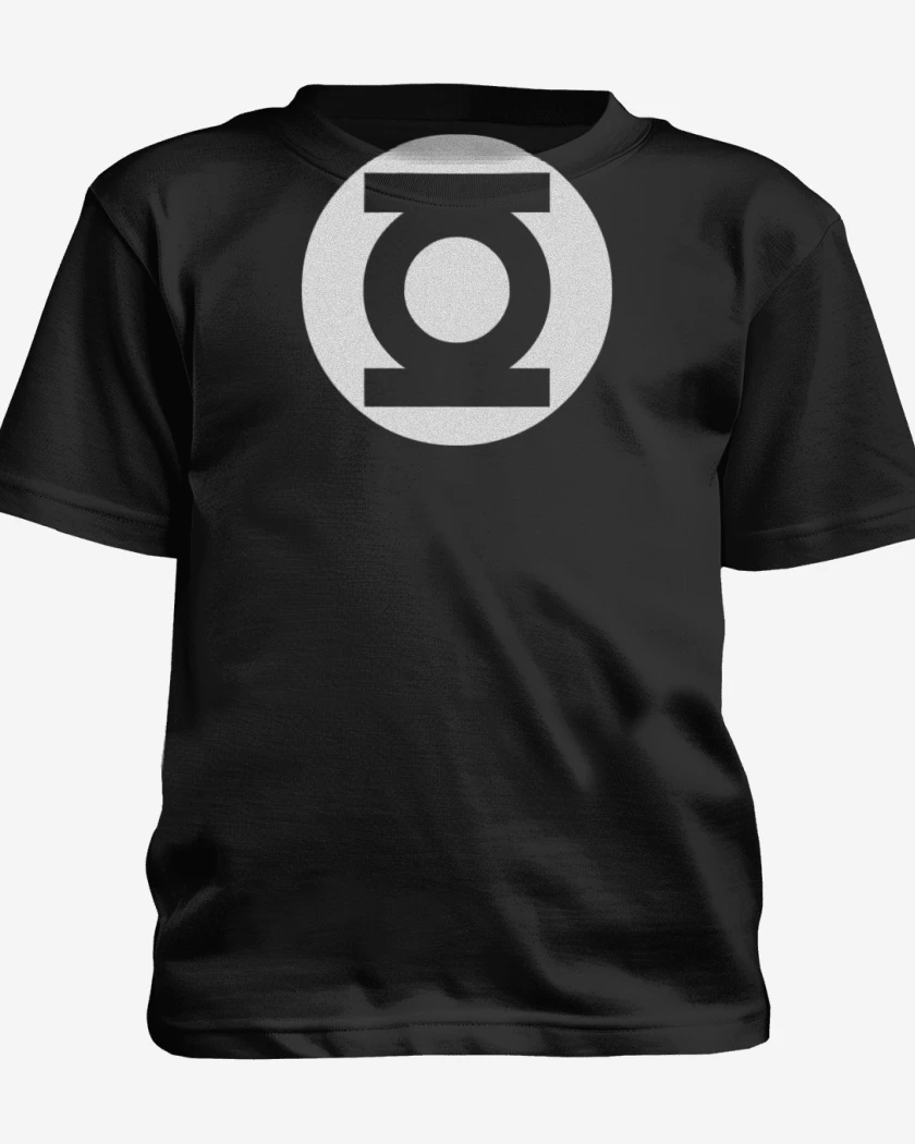 Polera de niño Negro de Linterna Verde - Logo