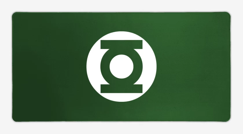Mouse pad Gamer Verde jade de Linterna Verde - Logo