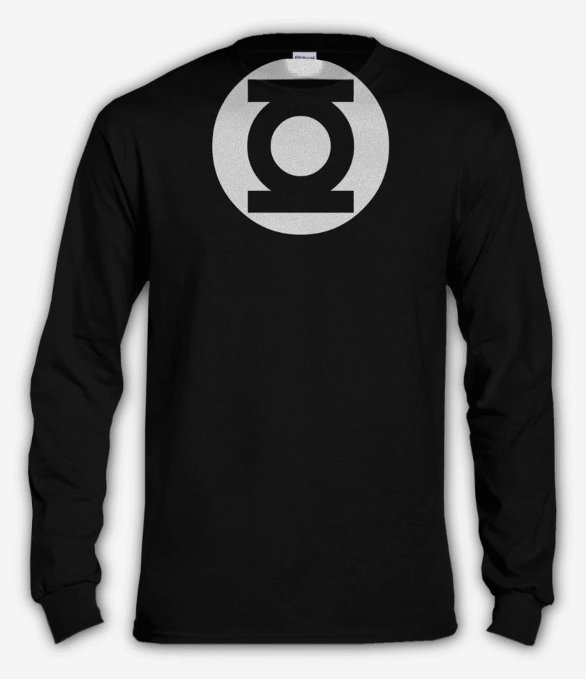 Polera manga larga Negro de Linterna Verde - Logo