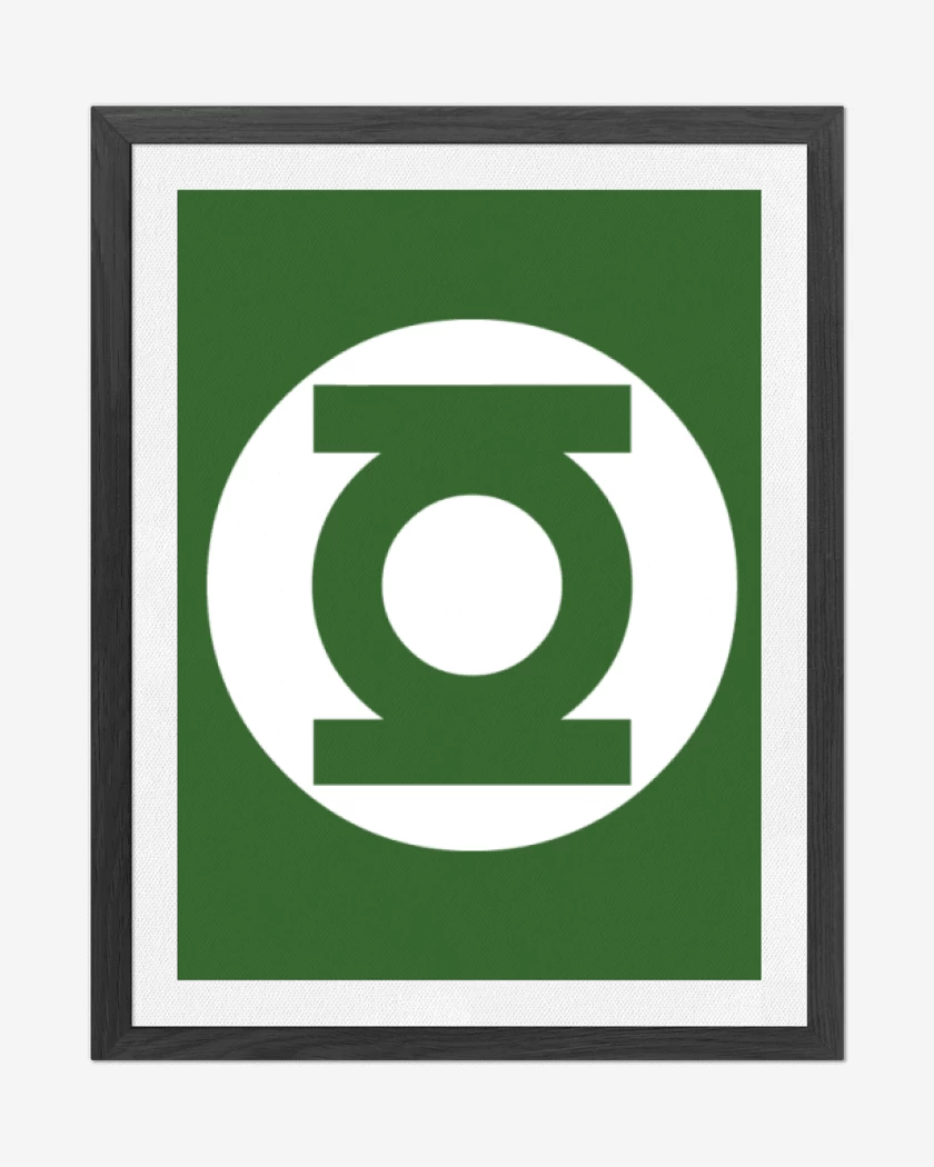 Cuadro decorativo Linterna Verde - Logo