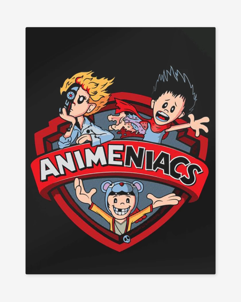 Print metalico Negro de Animeniacs