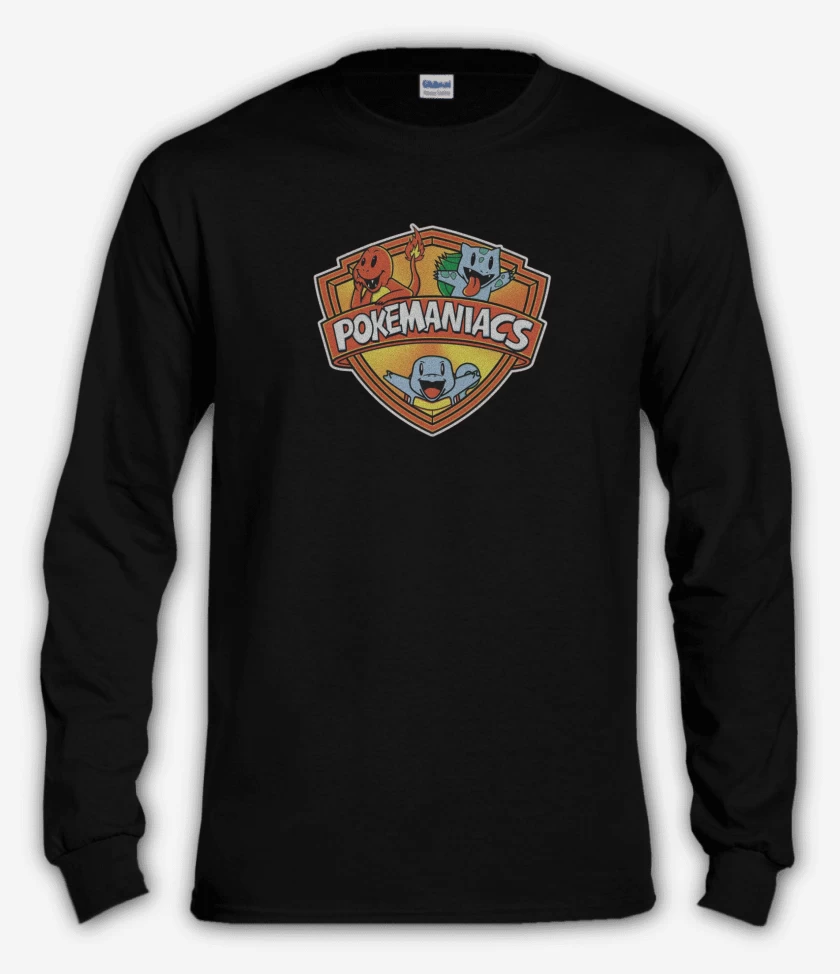 Polera manga larga Negro de Pokemaniacs