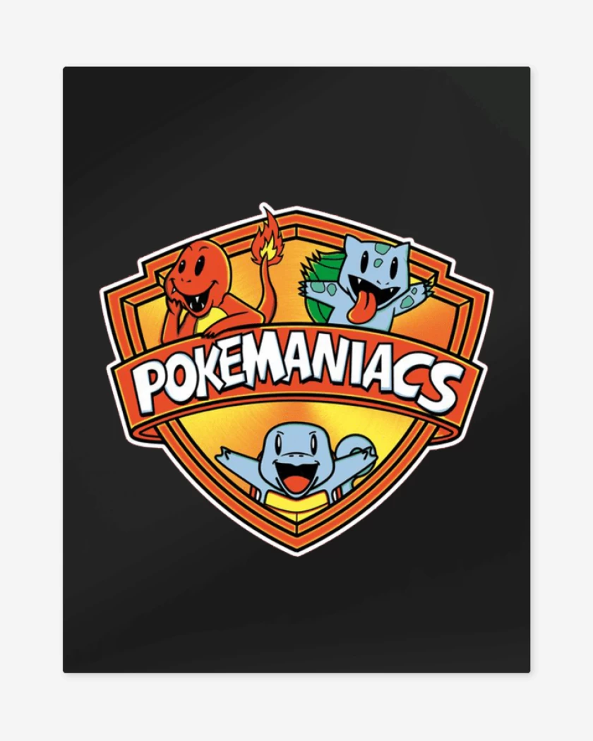 Print metalico Negro de Pokemaniacs