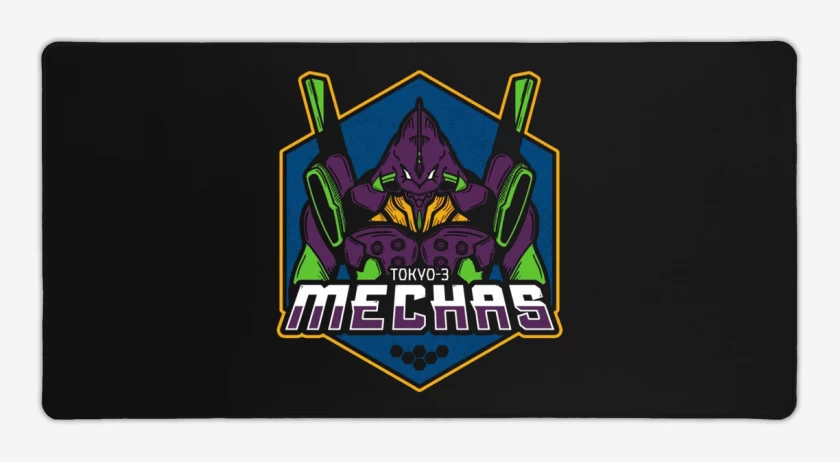 Mouse pad Gamer Negro de Eva 3 