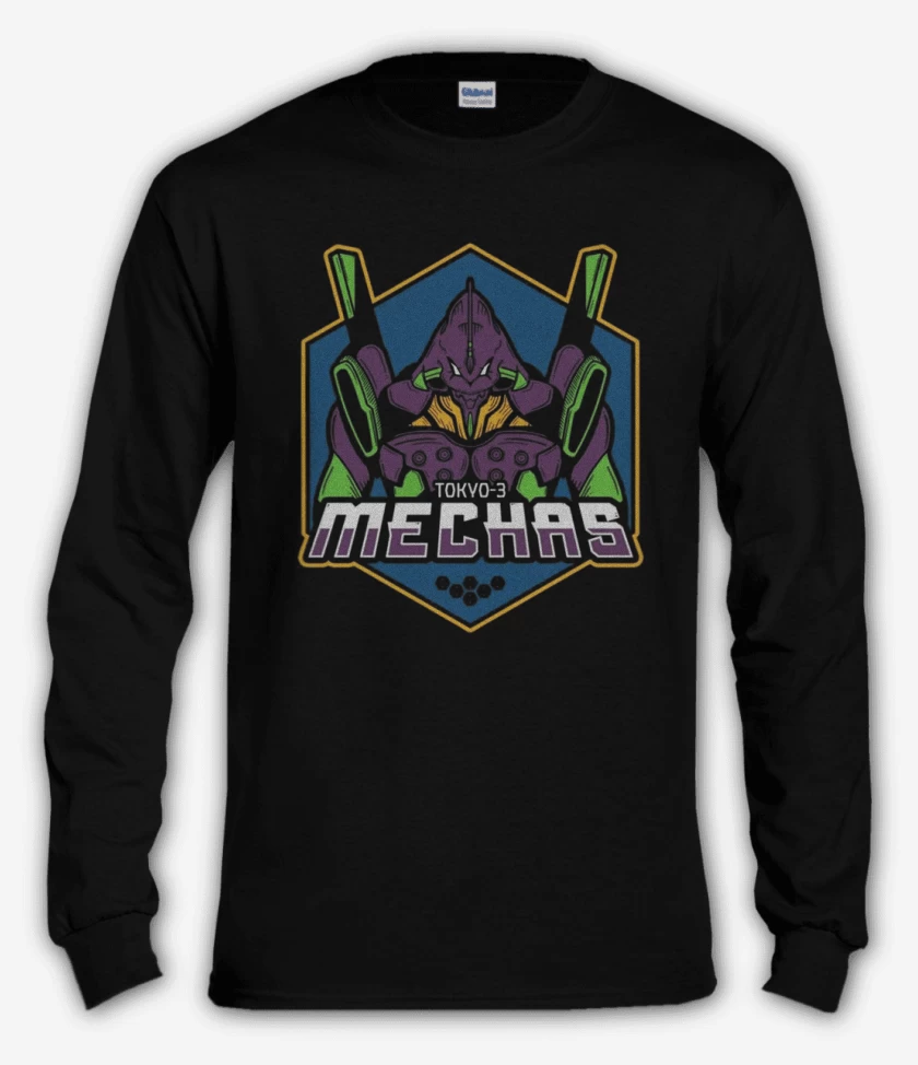 Polera manga larga Negro de Eva 3 