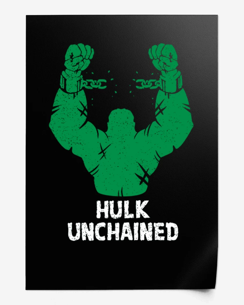 Print Negro de Hulk unchained