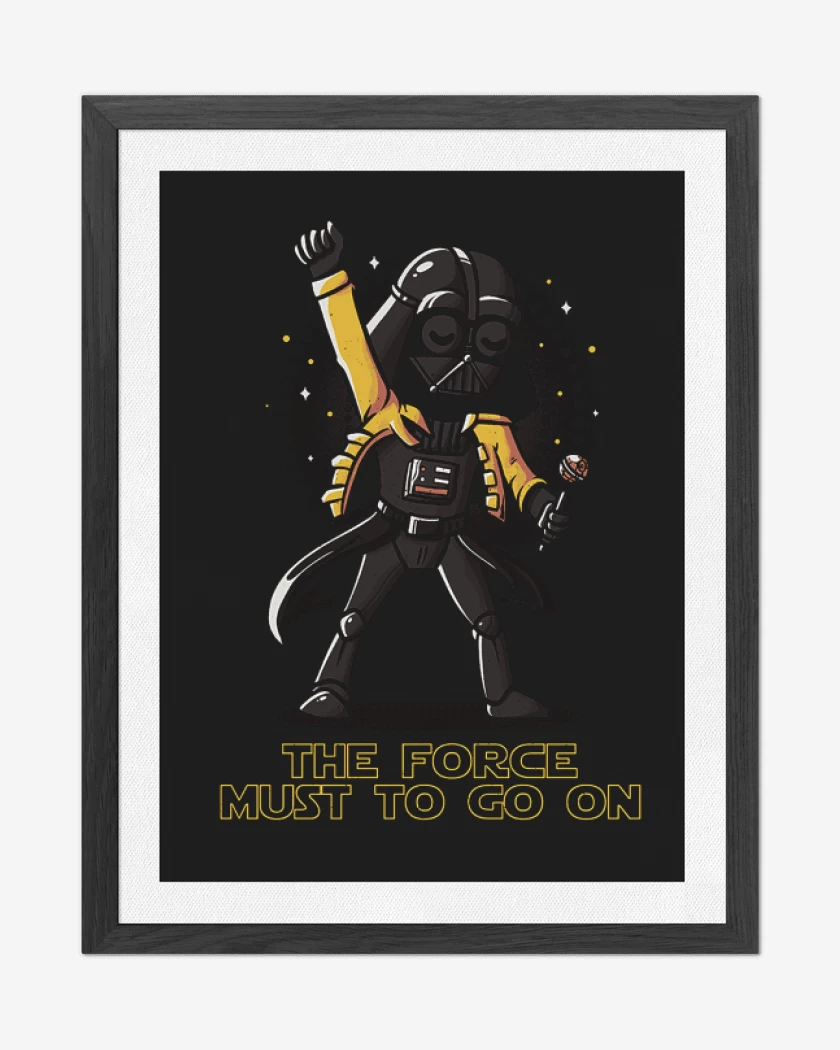 Cuadro decorativo The force must go on