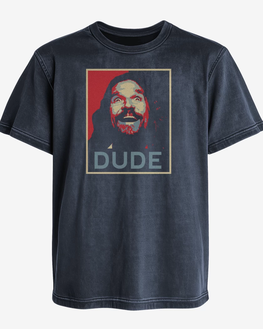 Polera desgastada Azul Marino de Dude