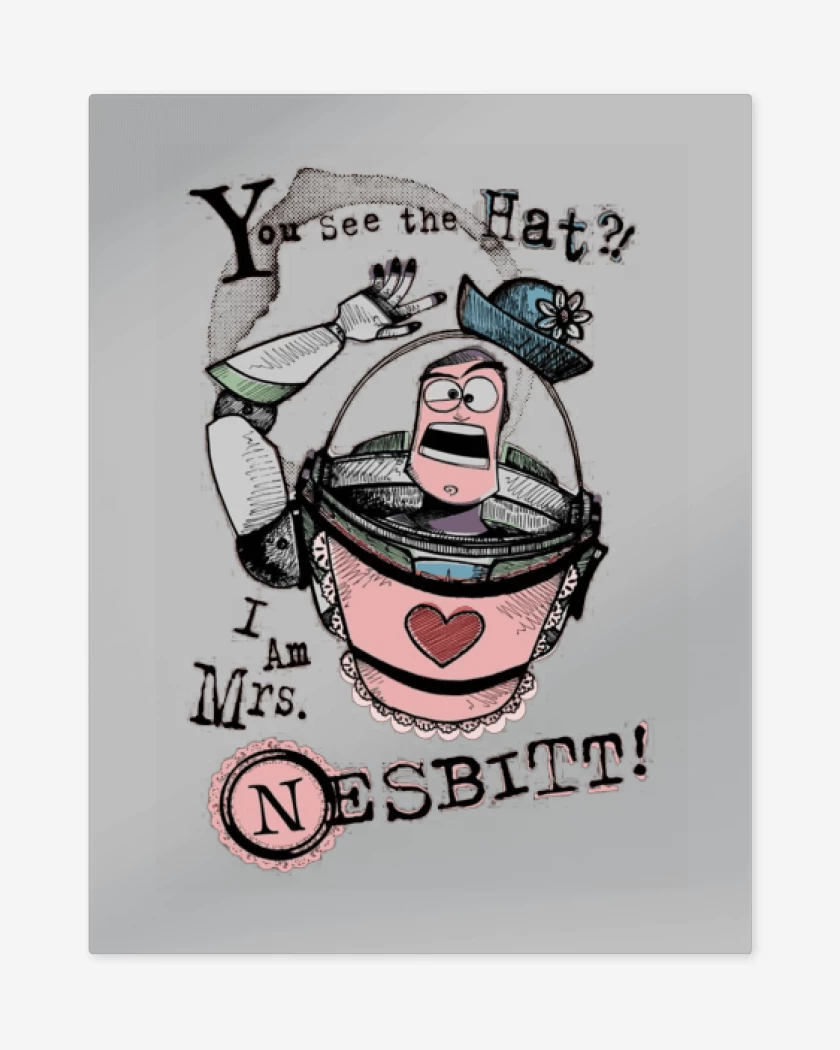 Print metalico Gris Melange de Sra Nesbitt