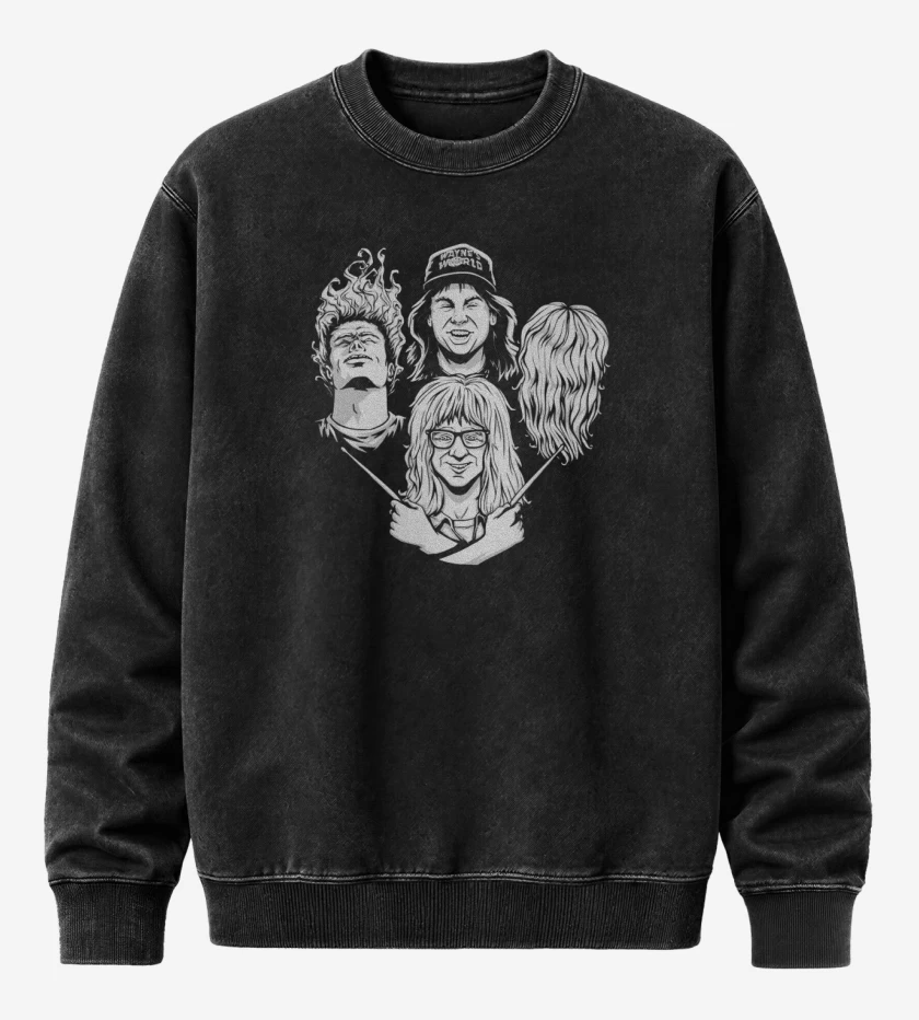 Poleron Polo Acid Wash Bohemian rhapsody Wayne