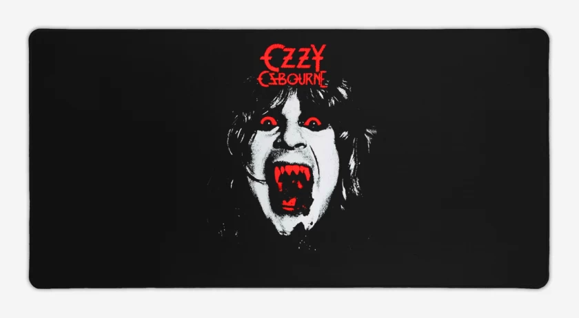 Mouse pad Gamer Negro de Ozzy