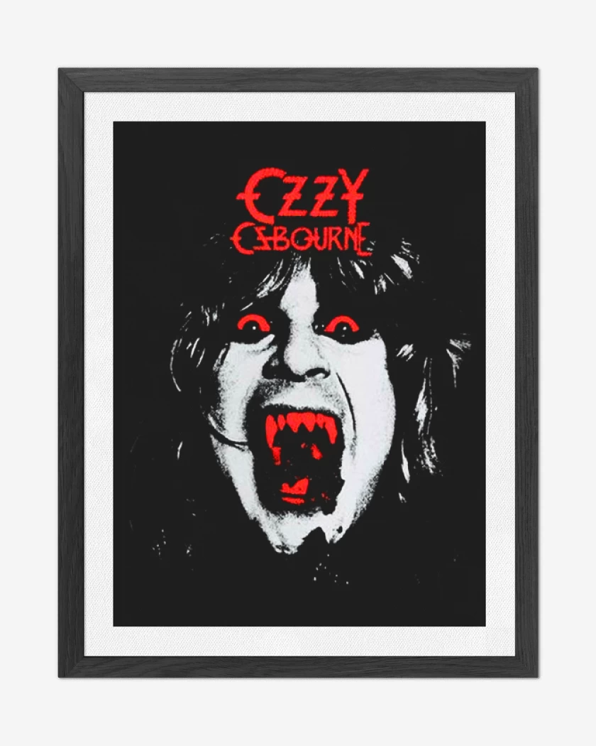 Cuadro decorativo Negro de Ozzy