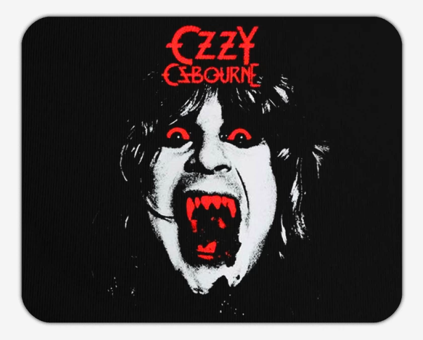 Mousepad Negro de Ozzy