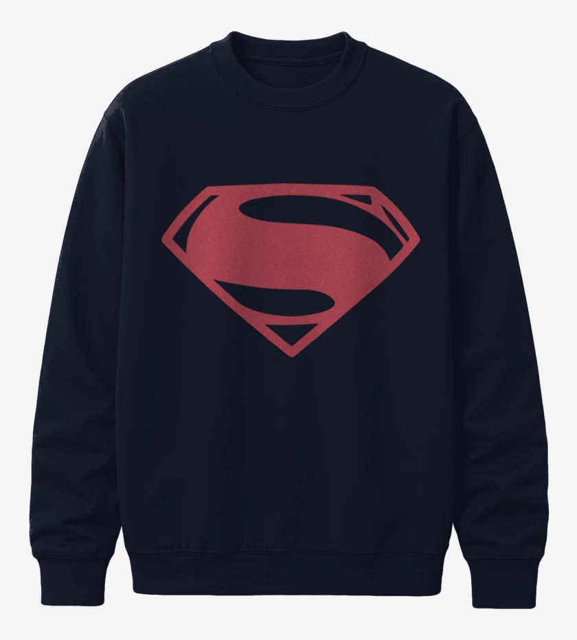 Poleron polo Azul Marino de Superman - Logo
